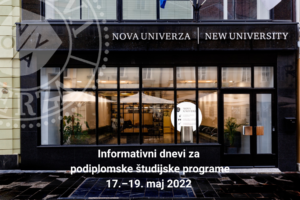 Informativni dnevi za podiplomske študijske programe – 17. in 19. maj 2022