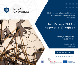 [VABILO] 11. Evropski akademski forum Jean Monnet katedre Nove univerze – 9. 5. 2023